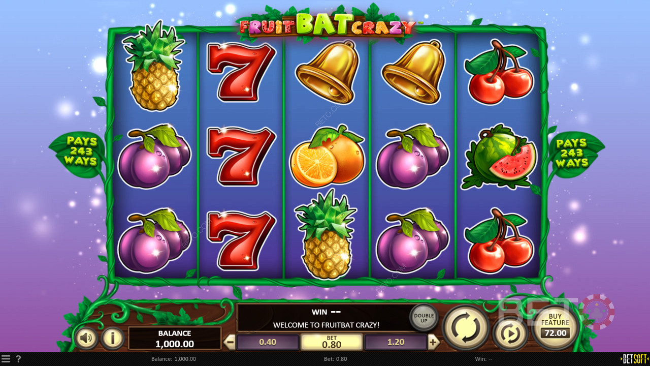 Quirky and cheeky visuals in Fruit Bat Crazy