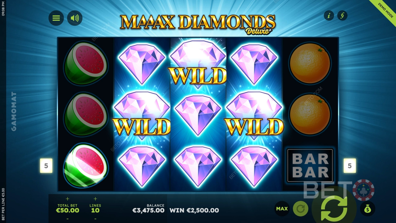 Maaax Diamonds Deluxe Review by BETO Pokies