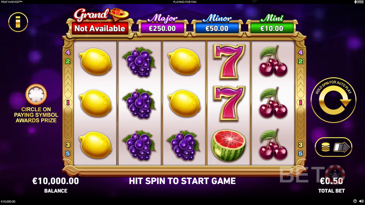 Reap a 1,250x Reward in the Fruit Harvest Video Pokie!