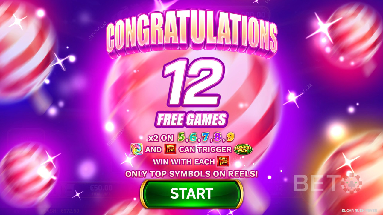 Score 4,544x Your Wager in Sugar Rush Fever Pokie!
