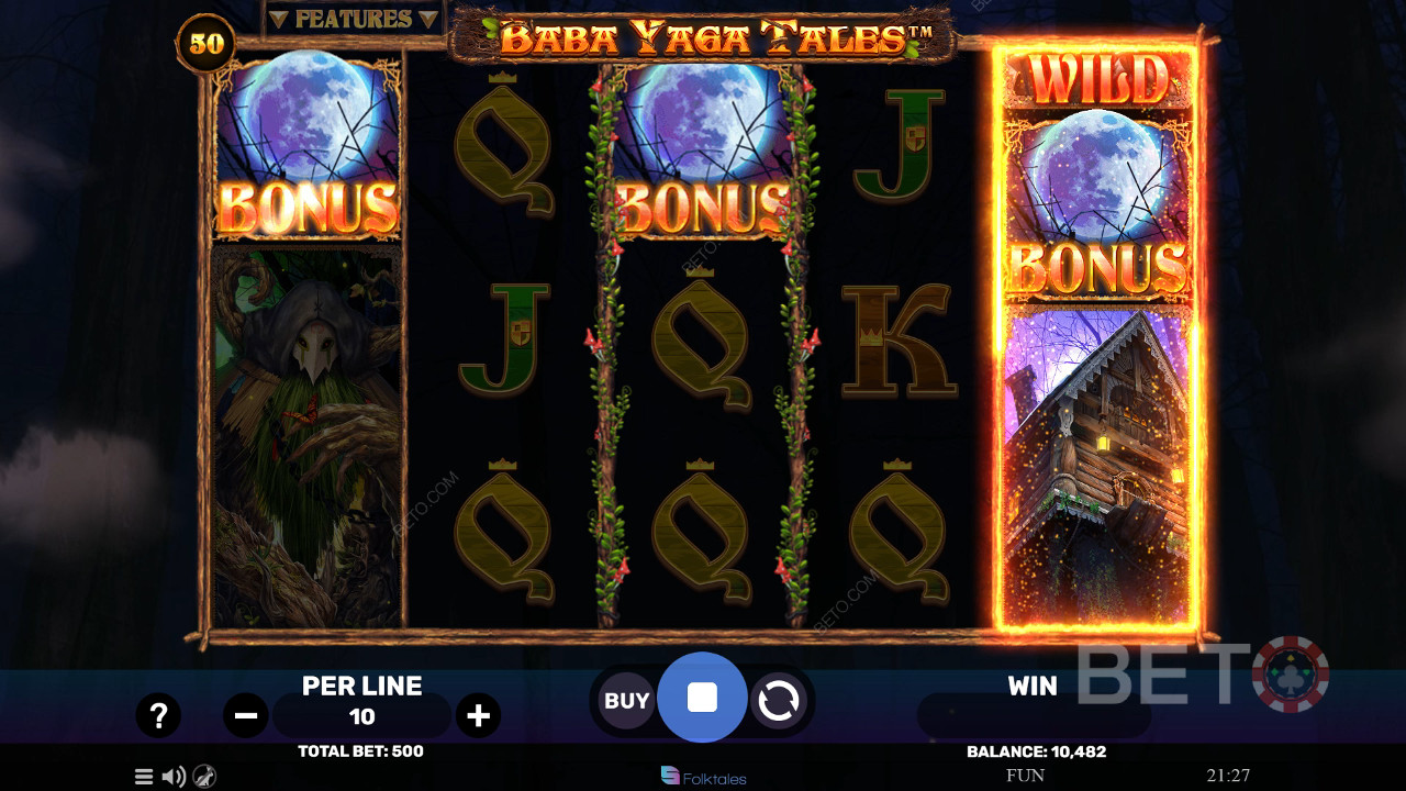 Kiwi Guide to Bonus Features in Baba Yaga Tales by Spinomenal