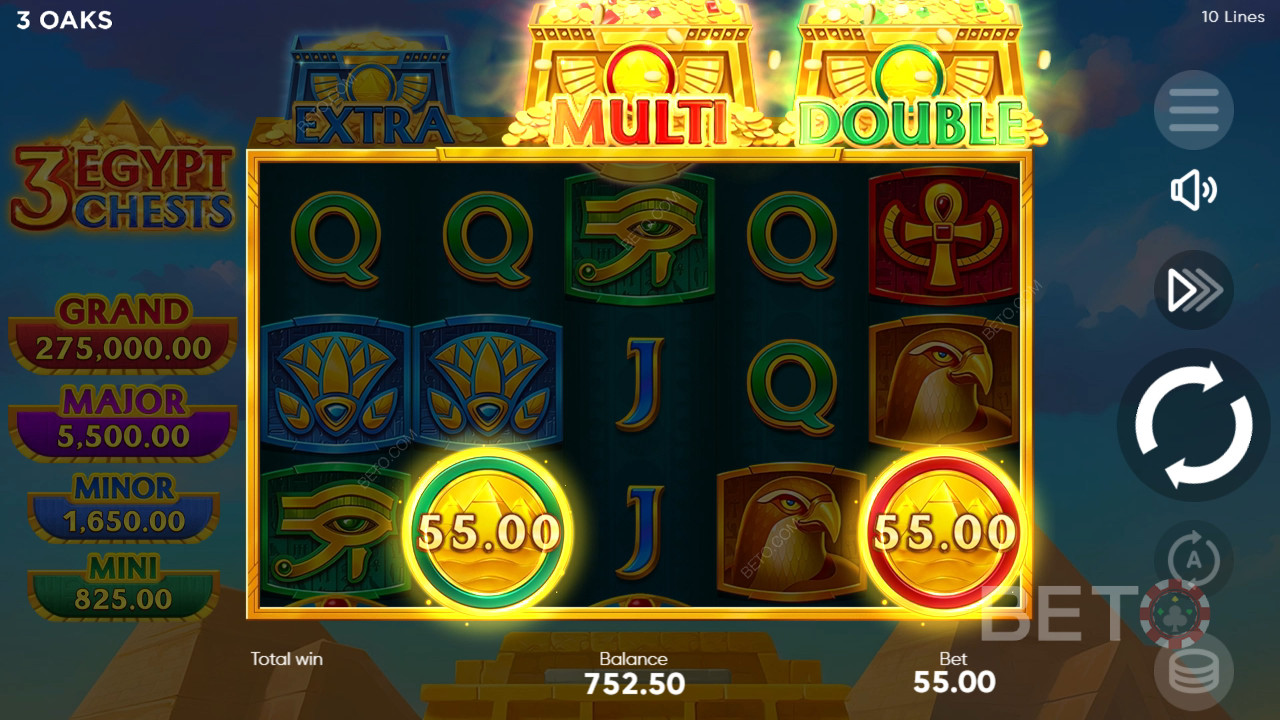 3 Egypt Chests Review by BETO Pokies