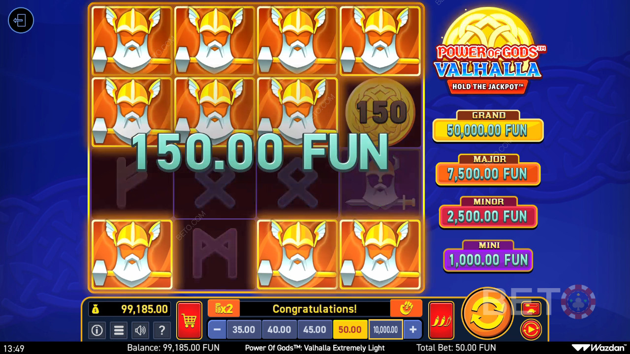 Power of Gods: Valhalla Extremely Light Review by BETO Pokies