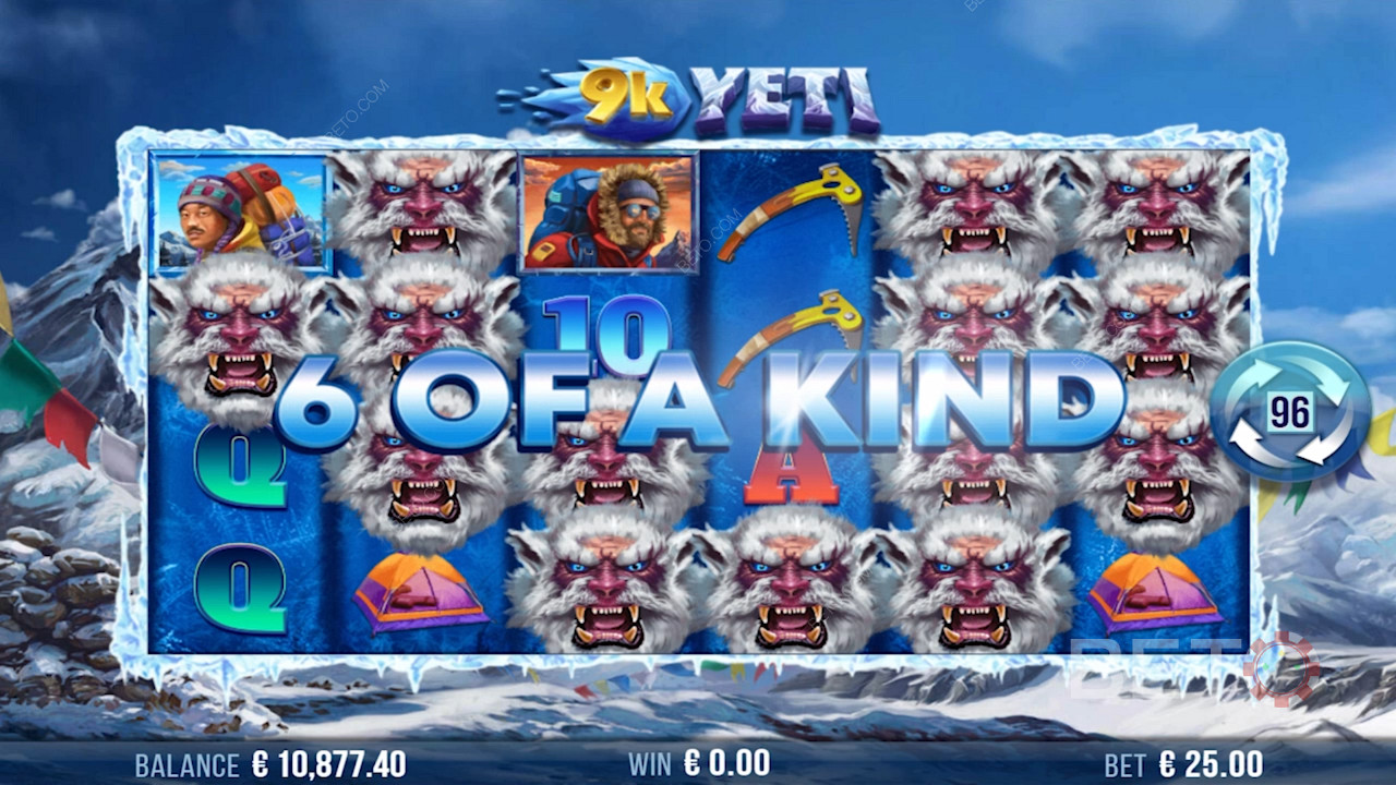 Score massive payouts with multiple top-tier symbols