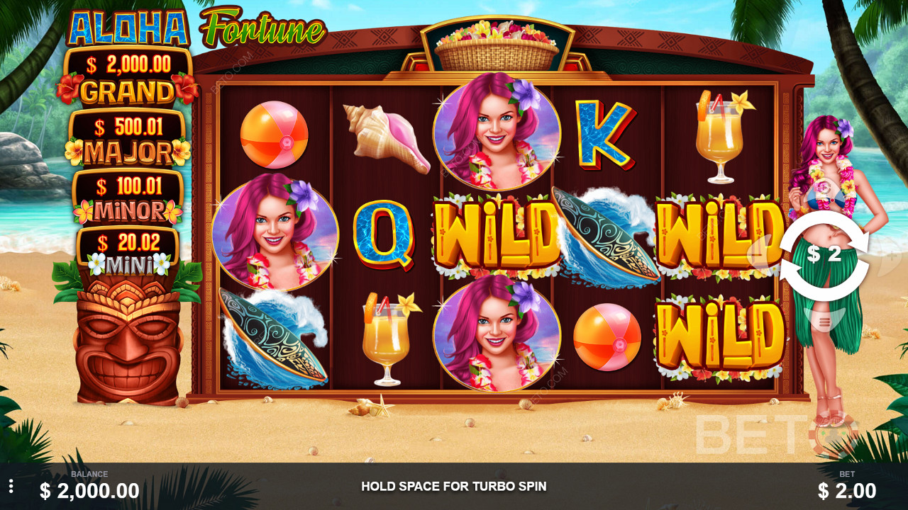 Wilds are key in Aloha Fortune - don
