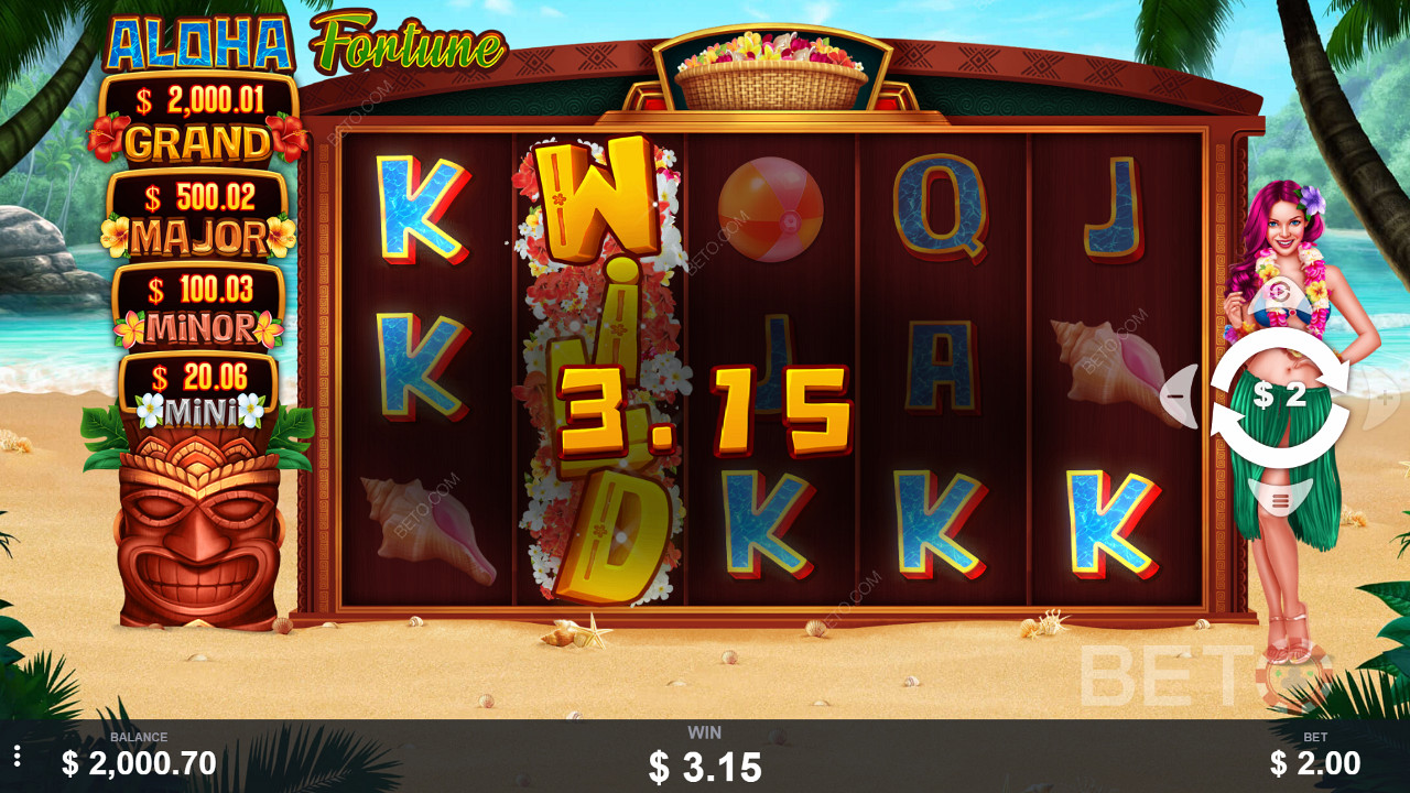 Aim for the Mega Jackpot and you could bag 1000x your wager