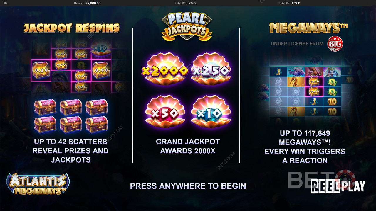 Dive into ripper features like Jackpot Respins