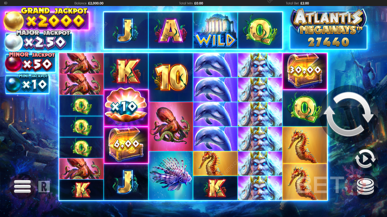 Dive into vibrant gameplay with epic features in Atlantis Megaways pokie machine