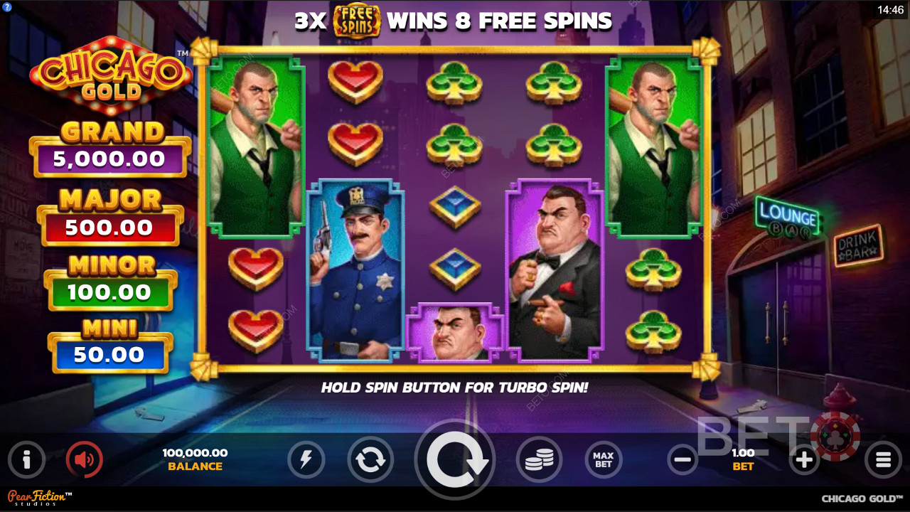 Get stuck into the gangster action with Chicago Gold