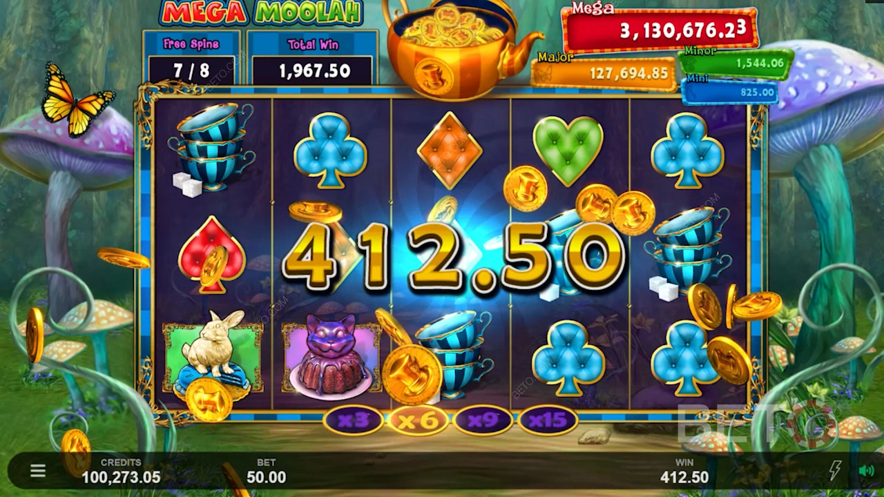 Score massive multipliers and epic payouts in Absolootly Mad: Mega Moolah
