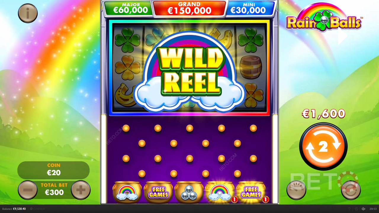Cheeky Reel booster in Rain Balls
