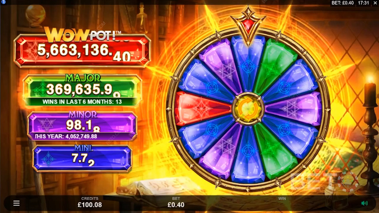 Spin the Progressive Jackpot Wheel for a Chance at 4 Massive Prizes