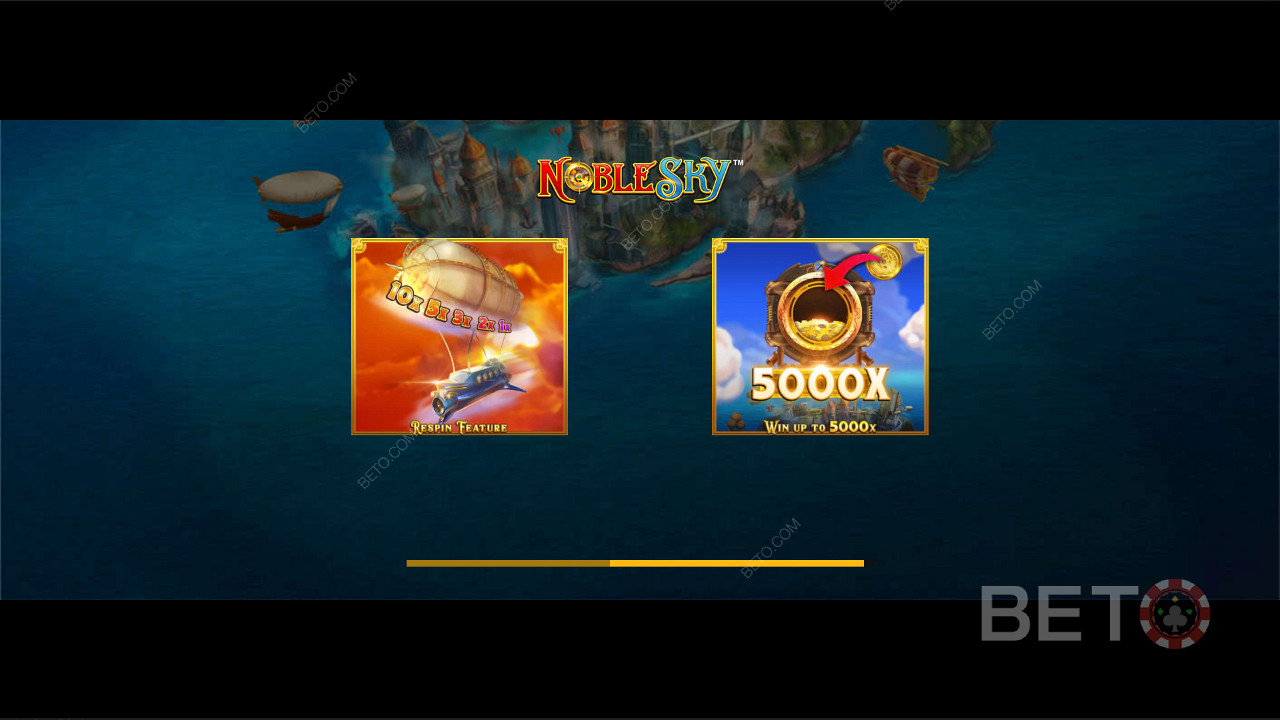 Snag a Top Prize of 5,000x in Noble Sky pokie game