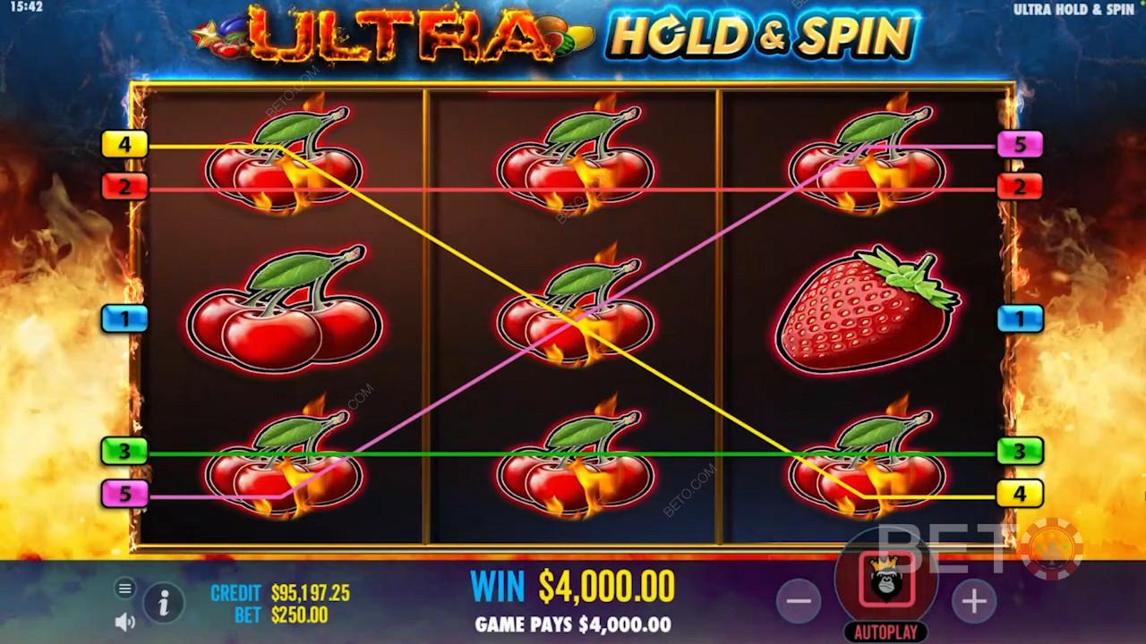 5 unique ways to win in Ultra Hold and Spin
