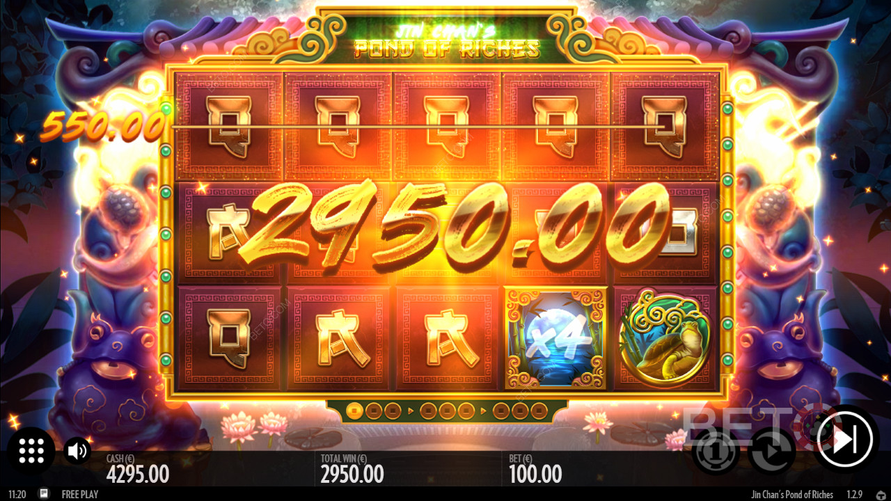 Let Jin Chan bless your winnings with even more massive payouts