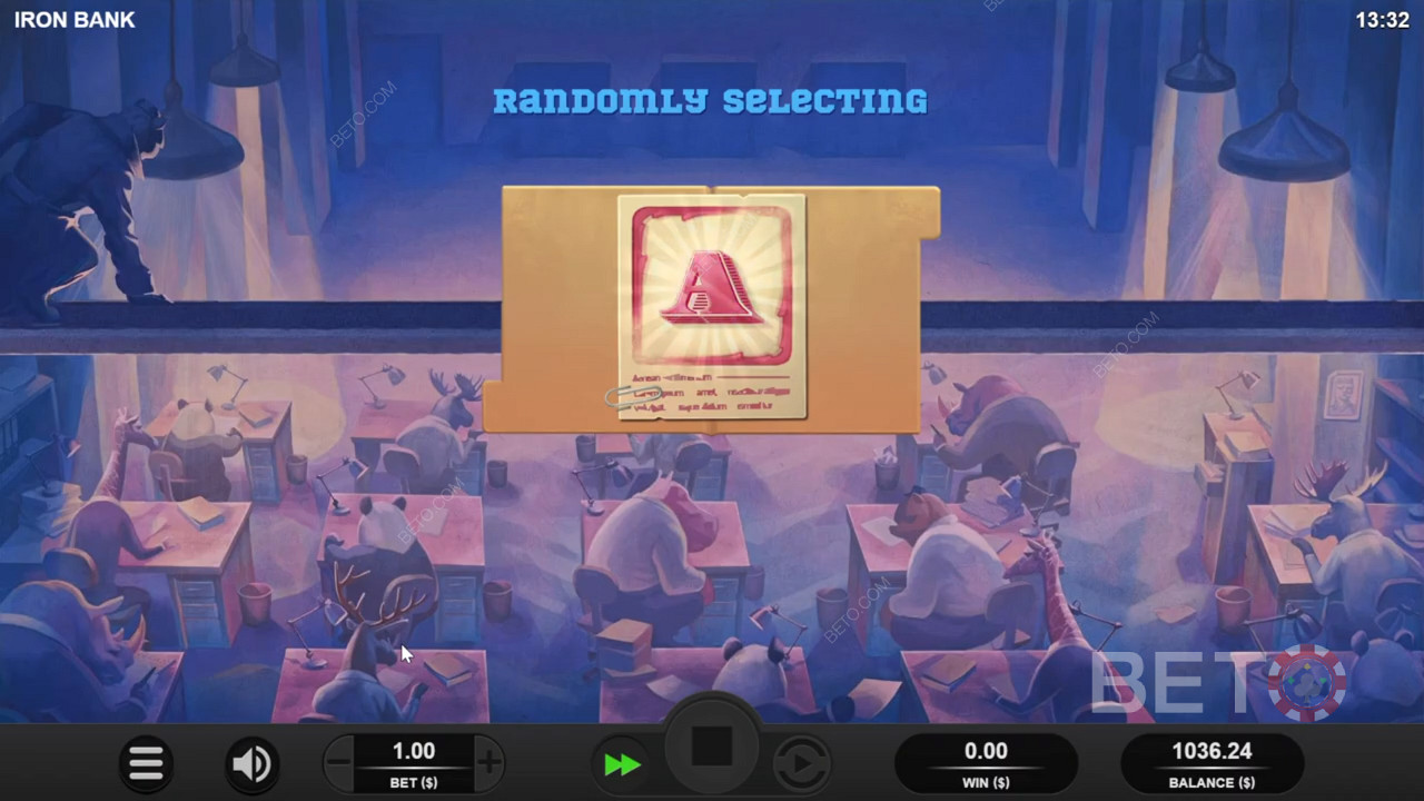 A random mystery symbol sticks around during the mystery symbol free spins
