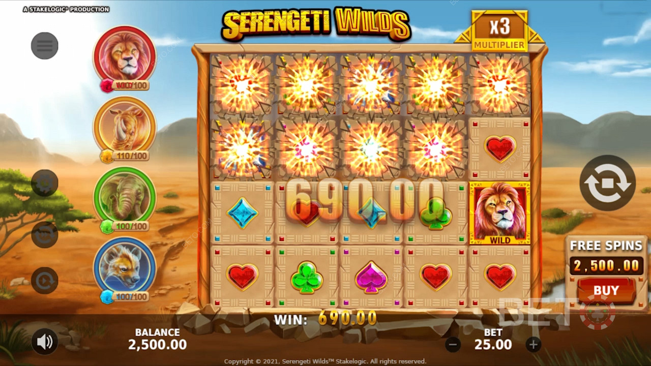 Fill the metres and trigger Enhanced Free Spins