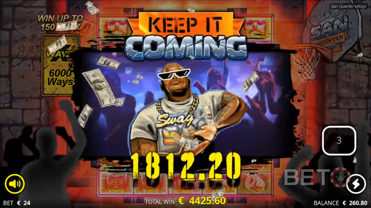 Massive payout in San Quentin xWays online pokie