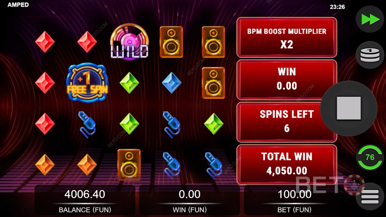 Vibrant and eye-catching visuals in Amped