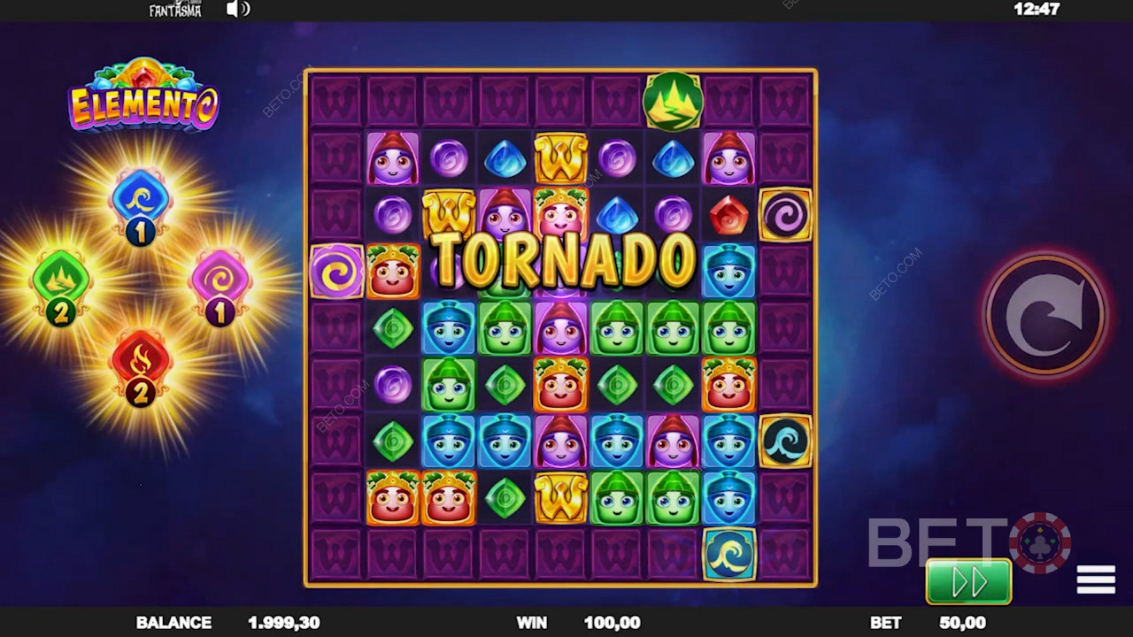 Trigger Free Spins by activating all Element Wilds in one spin