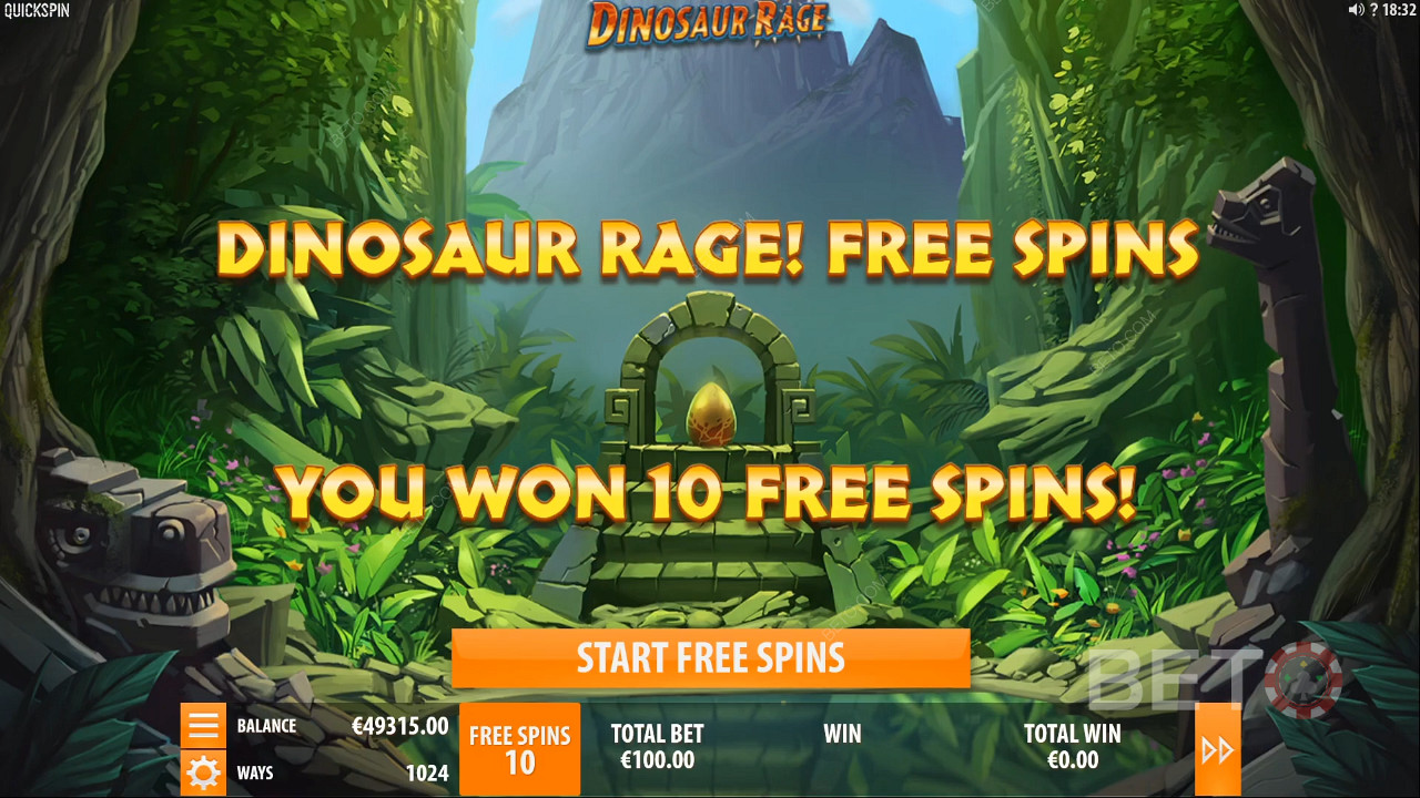 Scoring Free Spins in Dinosaur Rage