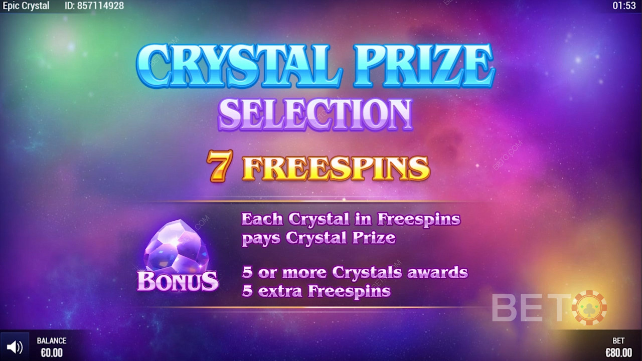 Sweet As Free Spins on Epic Crystal