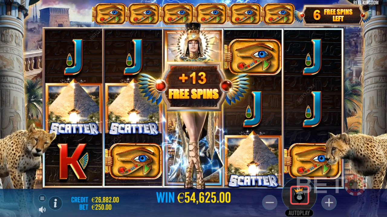Score bonus free spins with Wilds and Scatters in free rounds
