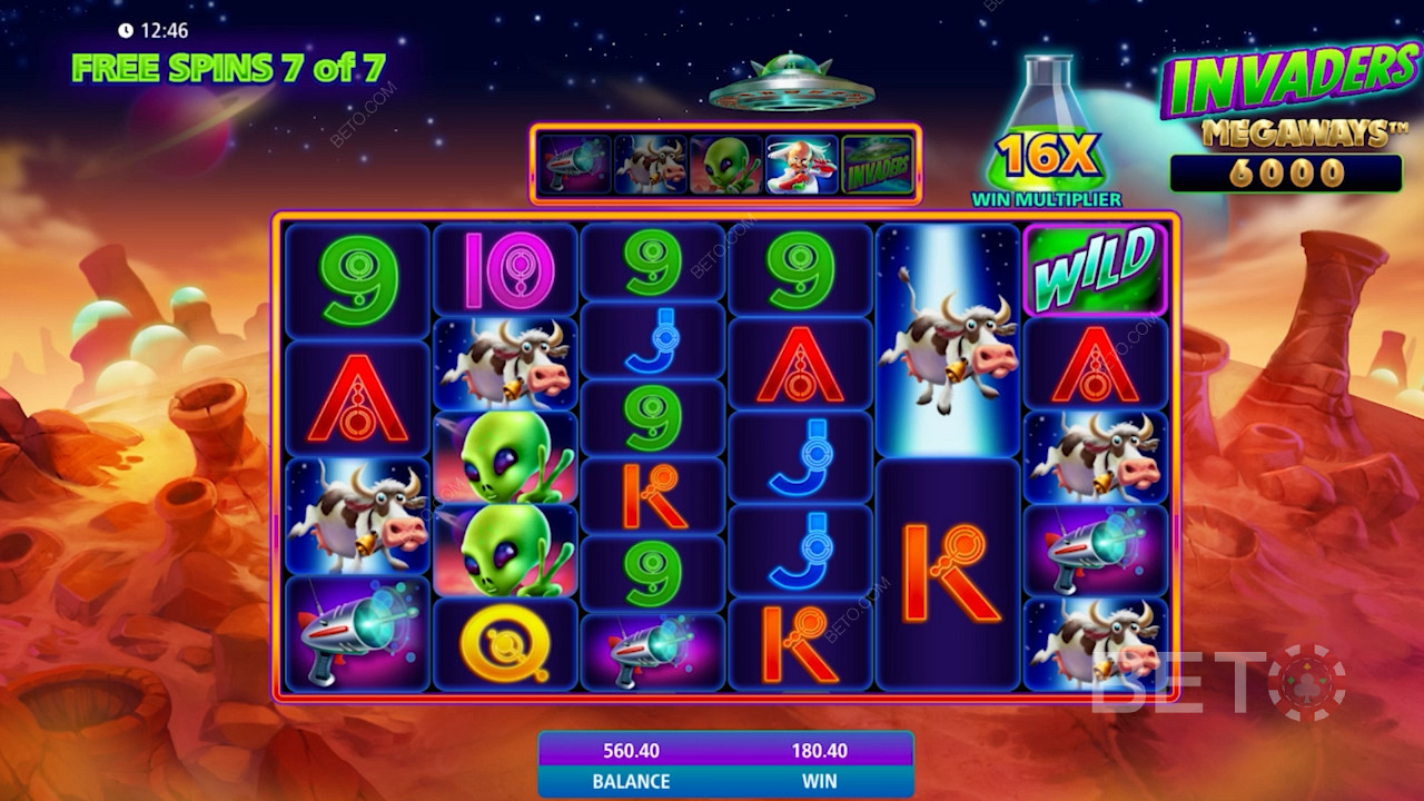 WMS - Invaders Megaways pokie offers top prize of 75,798x