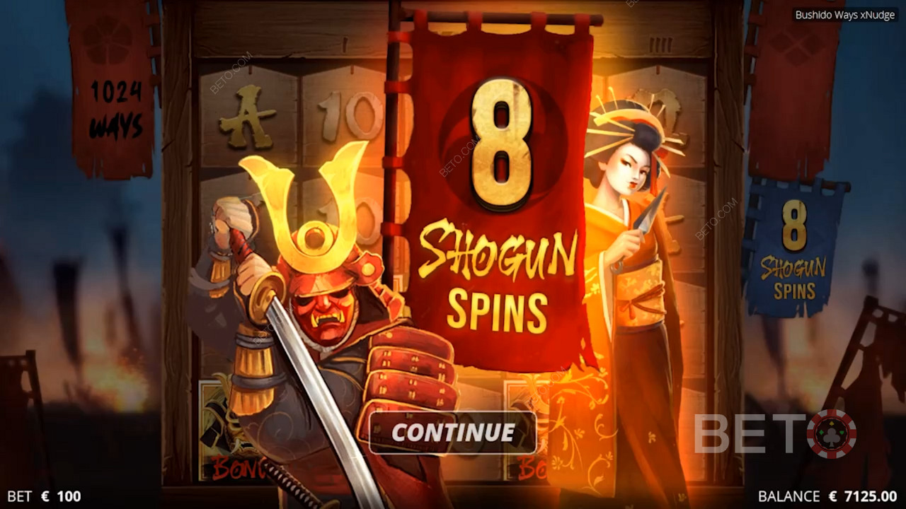 Spin for free on Bushido Ways xNudge pokie by Nolimit City