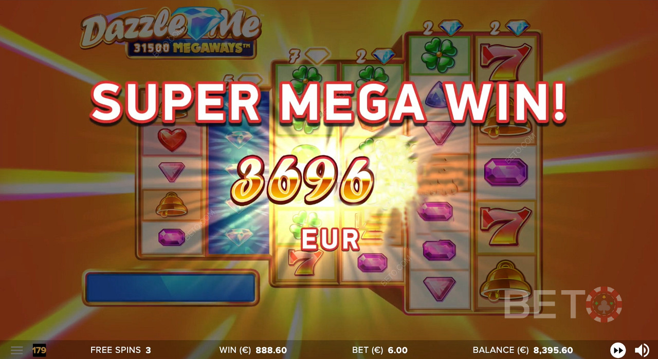 Scoring a Massive Jackpot in Dazzle Me Megaways