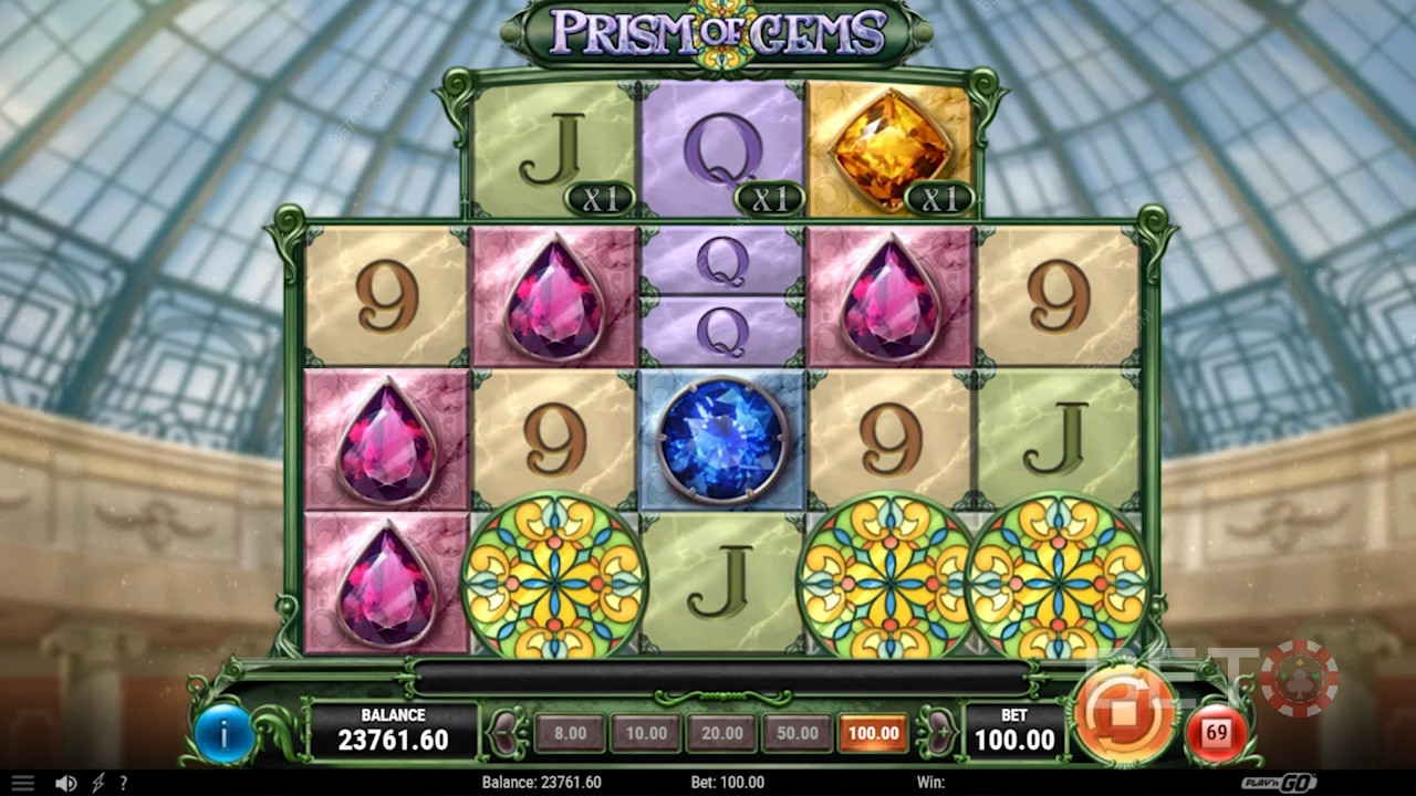 Prism of Gems pokie - Dazzling Kiwi-cut Gemstones