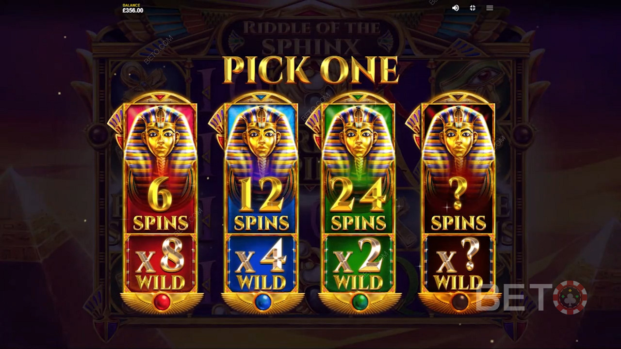 Unique wilds in Riddle Of The Sphinx