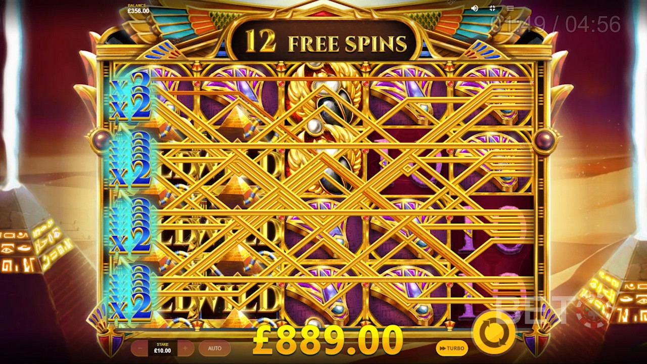 Scoring mystical free spins in Riddle Of The Sphinx