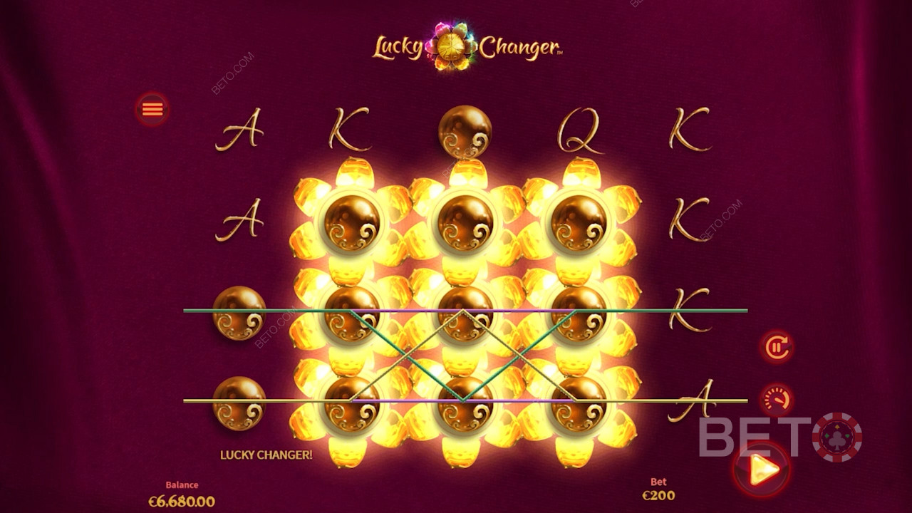 Special Lucky Changer feature boosts winning chances