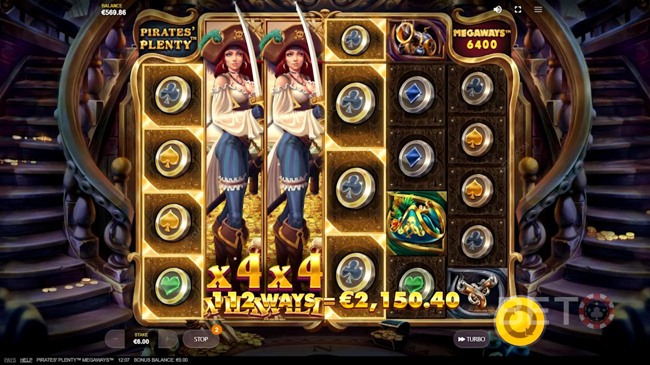Plunder expanding Wilds in Pirate