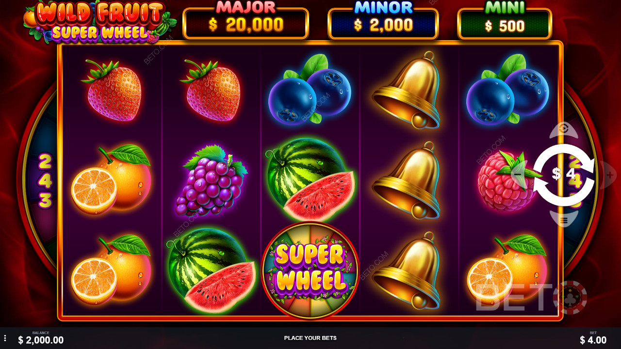 Keep an eye out for Super Wheel symbol for massive wins in NZ