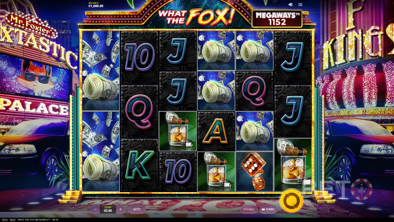 Colourful icons of What The Fox Megaways