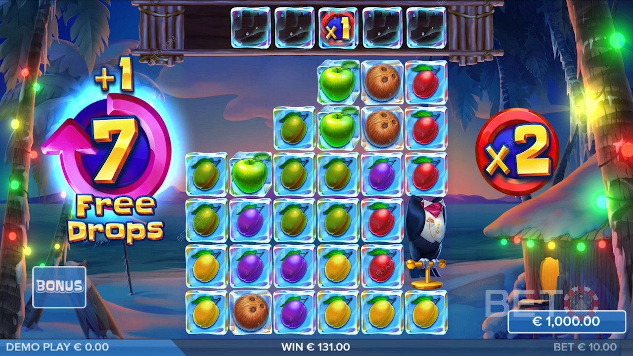 The grooving free spins in Tropicool
