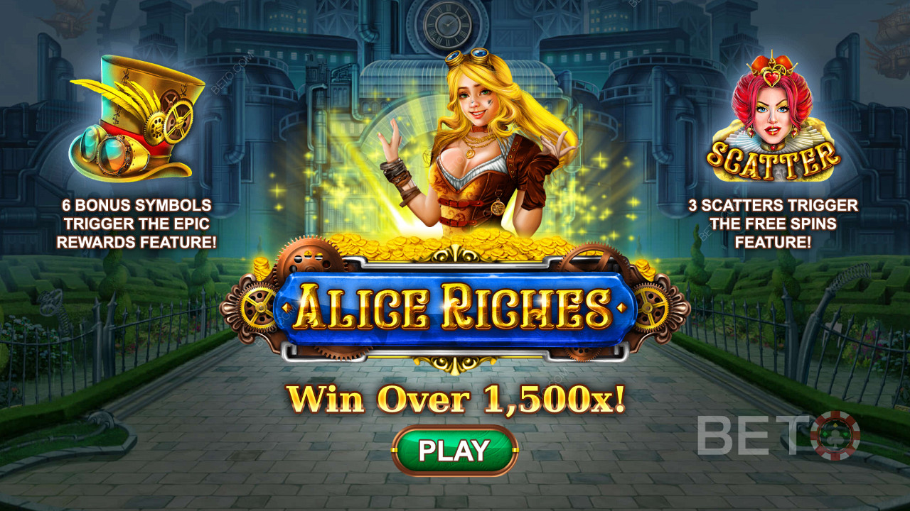Cracker pokie Alice Riches by Pariplay