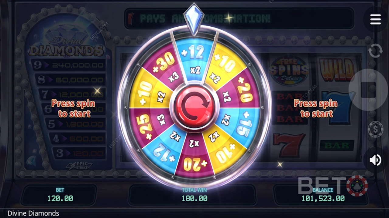 Sweet Bonus Reel in Divine Diamonds