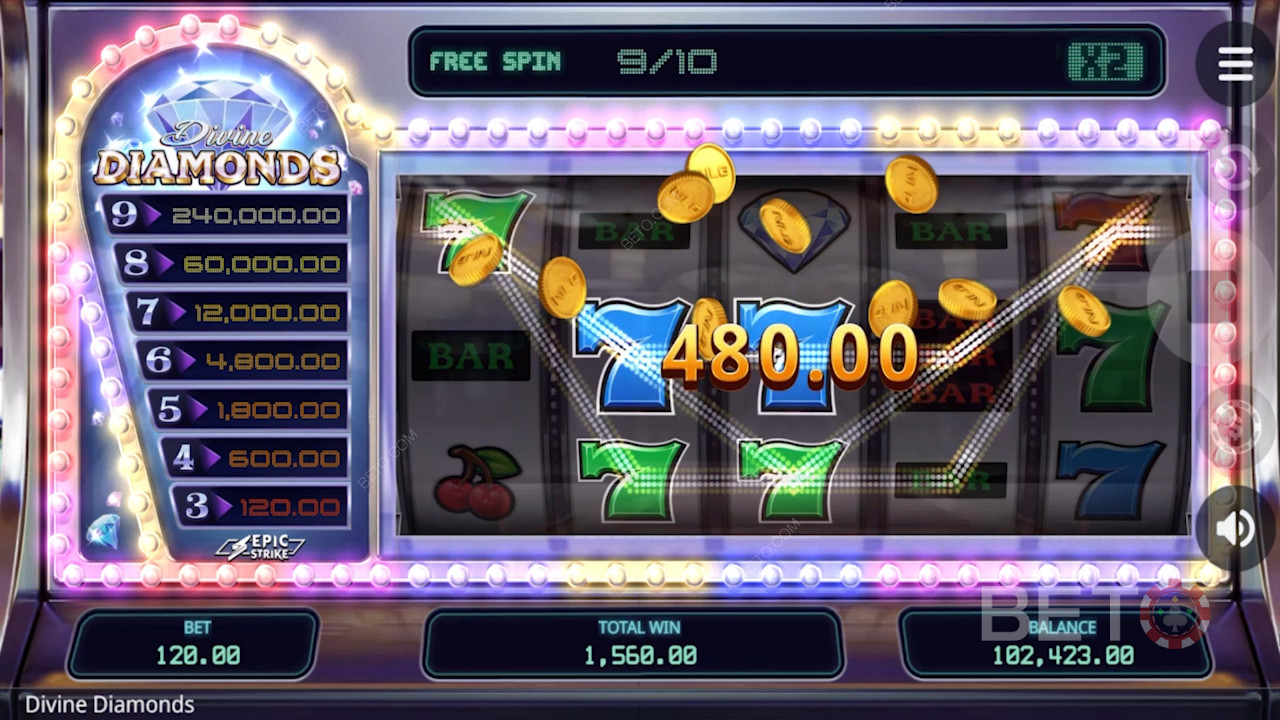 Scoring a sweet win on Divine Diamonds
