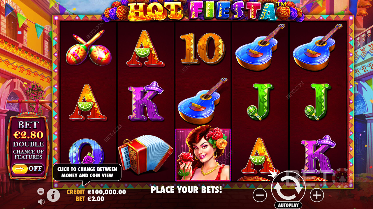 Top-notch picture symbols in Hot Fiesta