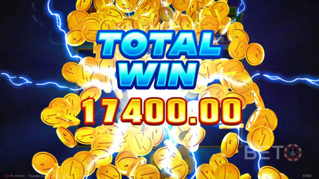 Score 5,150x Your Wager in the Thunder Coins Online Pokie!