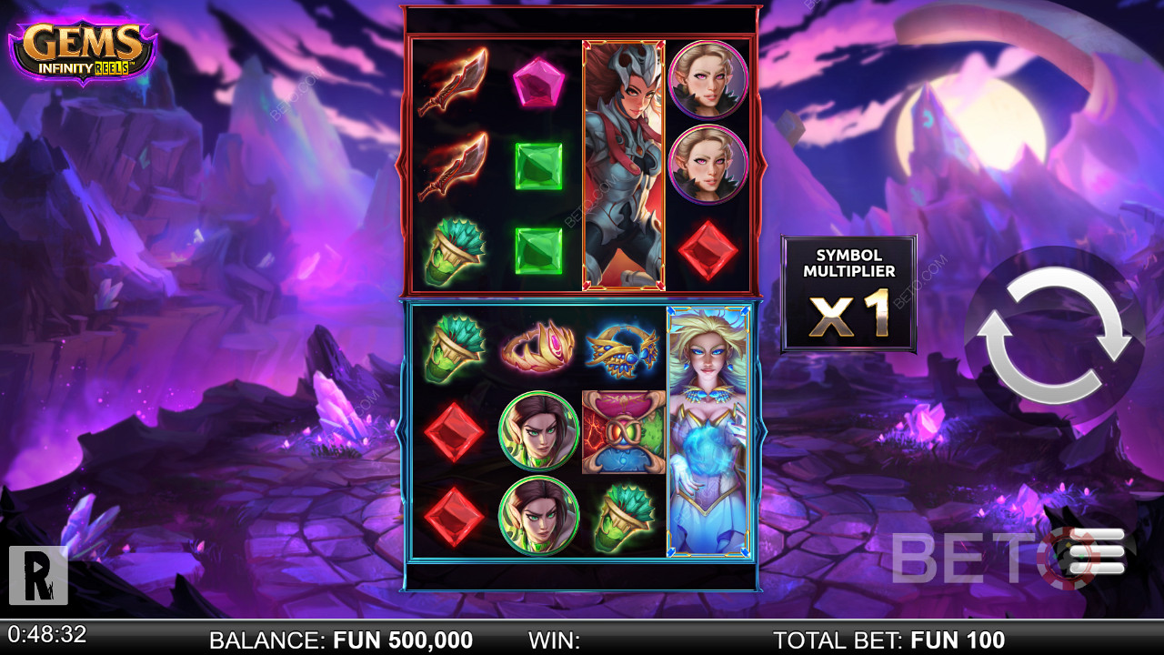Gems Infinity Reels - Four royal wahine battle it out for epic treasure troves!