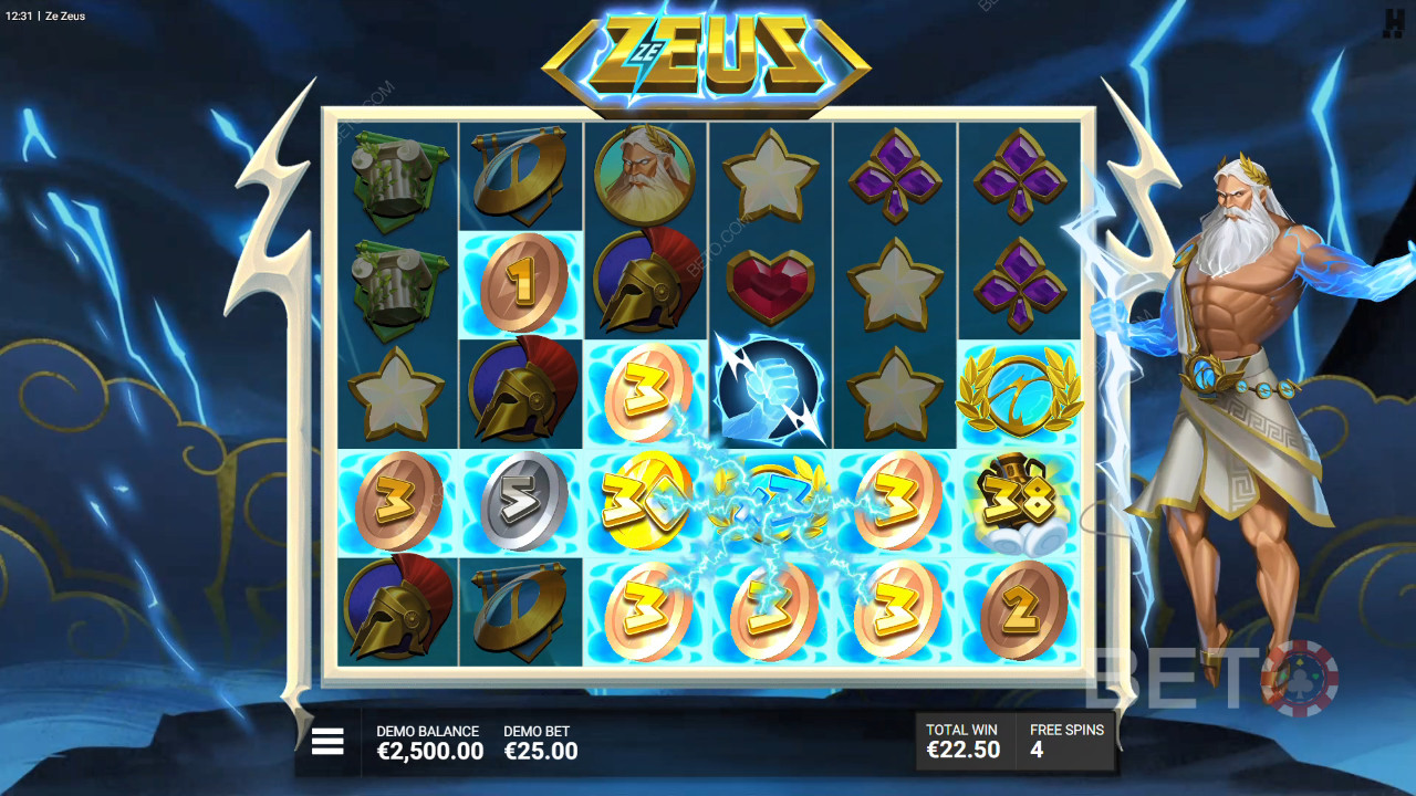Bonus Features Explained in Ze Zeus by Hacksaw Gaming