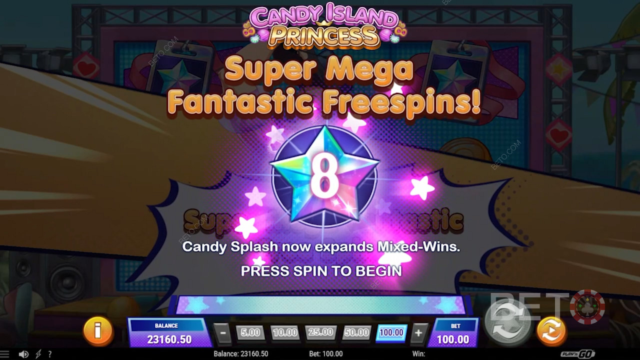 Sweet as free spins in Candy Island Princess