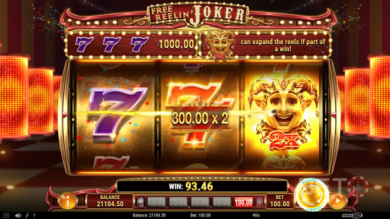 Snag the Golden Joker to cash out on Free Reelin