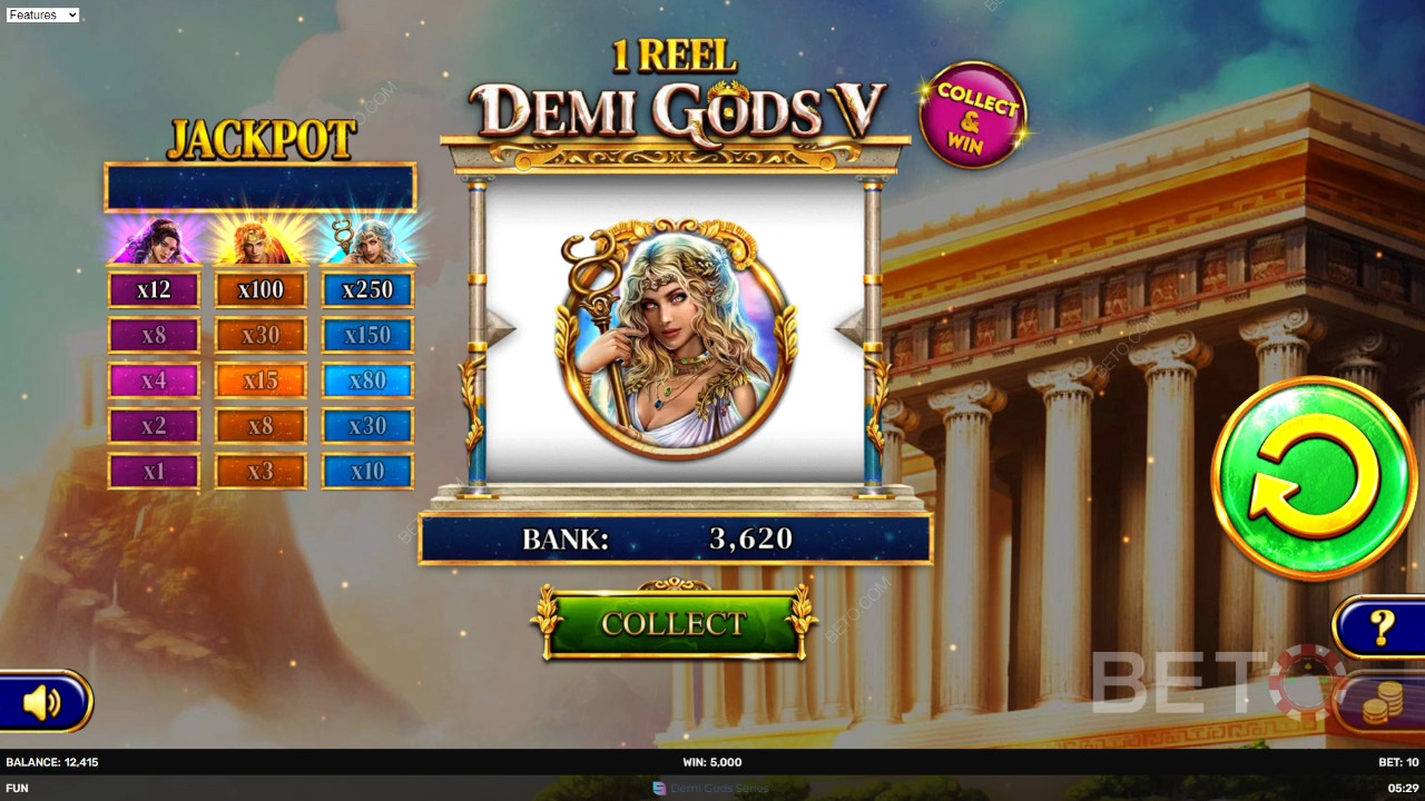 1 Reel - Demi Gods V Free Play