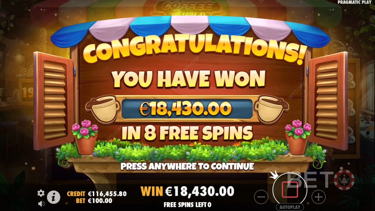 Brew Up a 4,000x Prize in Coffee Wild Pokie!