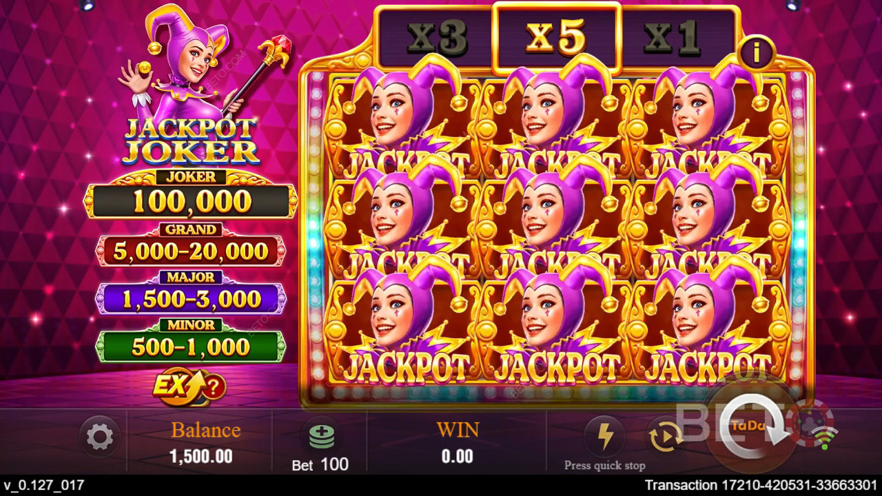 Jackpot Joker (TaDa Gaming) Free Play